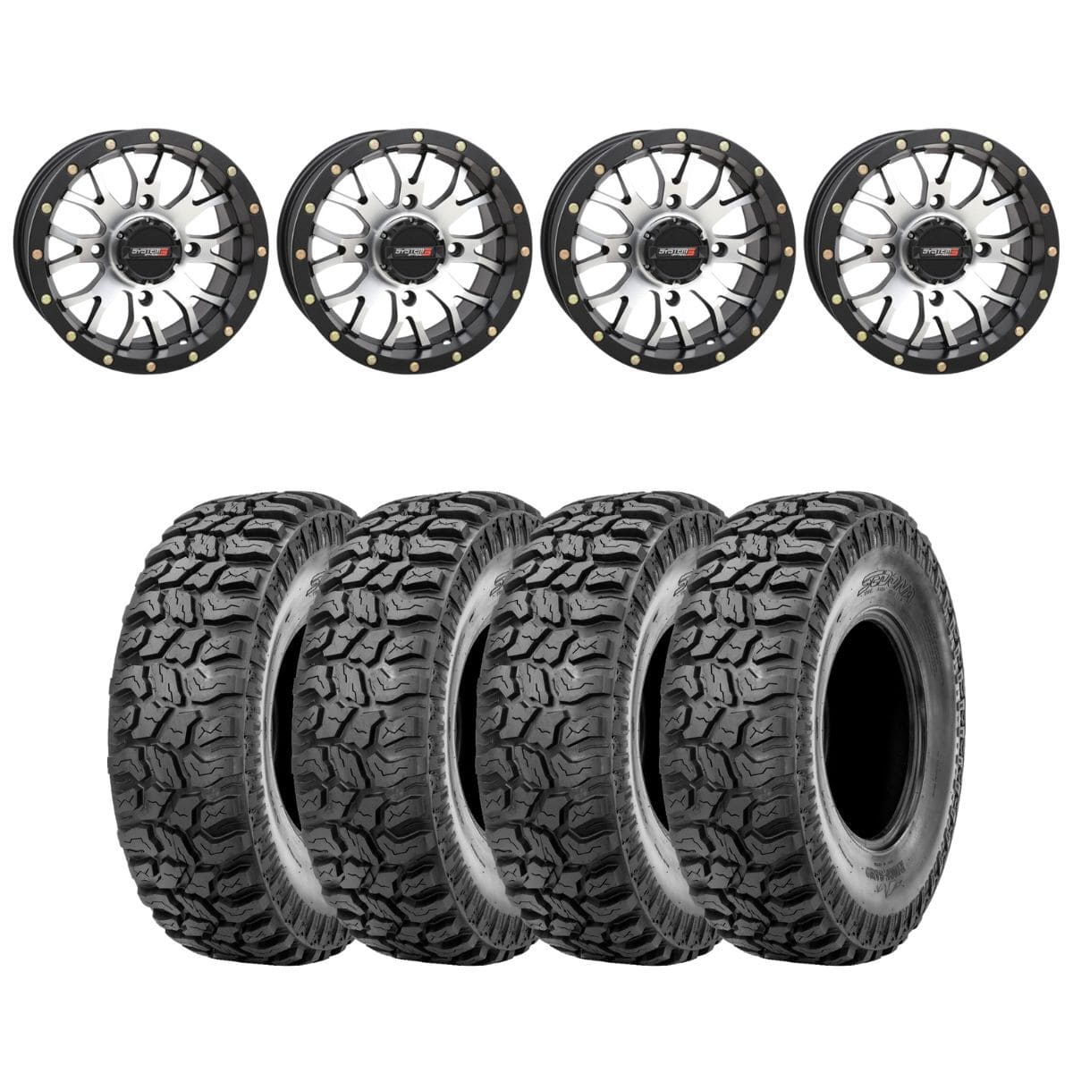 System 3 Machined ST-3 & Sedona Ridge Saw Wheels & Tire Kit