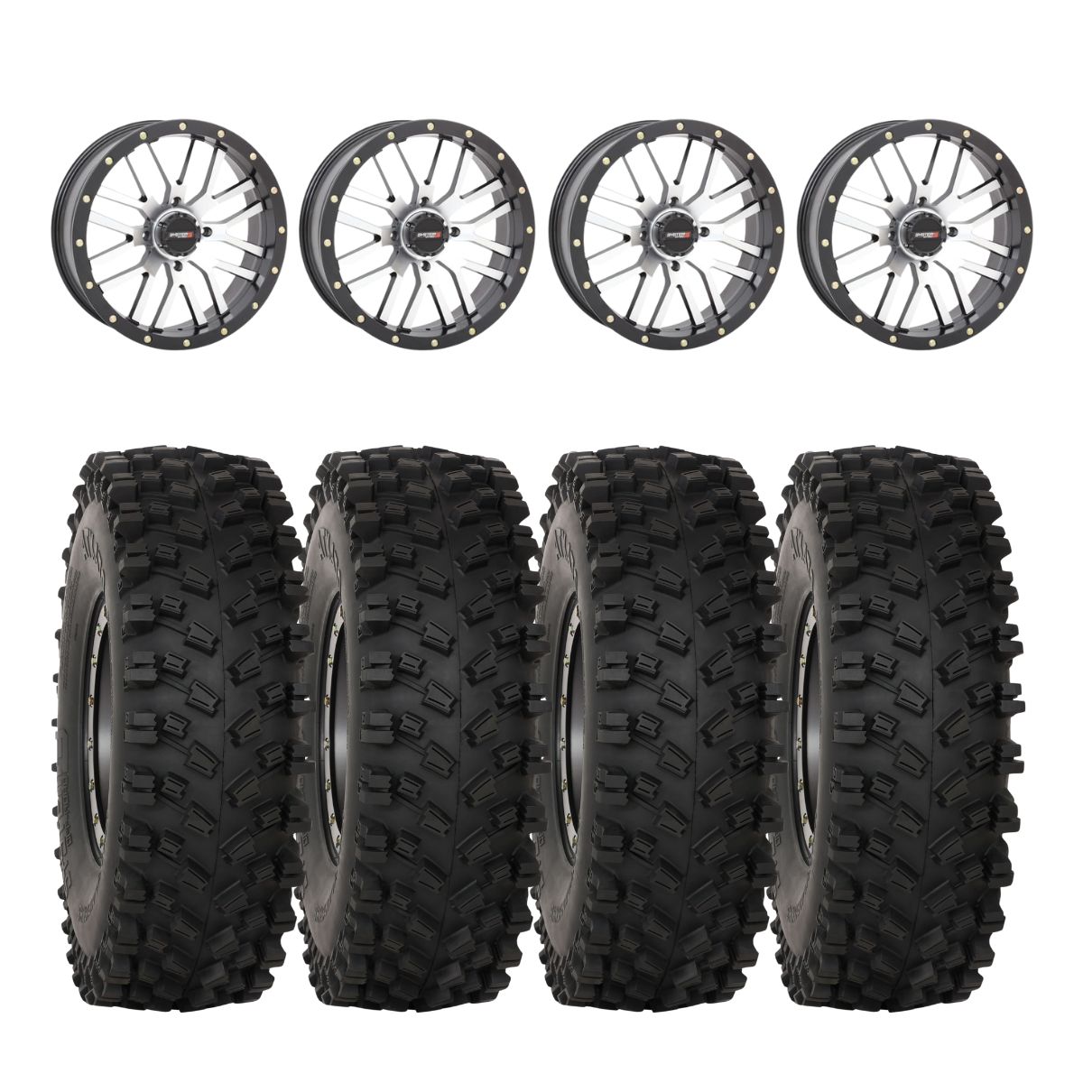 System 3 Machined ST-3 & System 3 ATX470 All Terrain Xtreme Wheel & Tire Kit