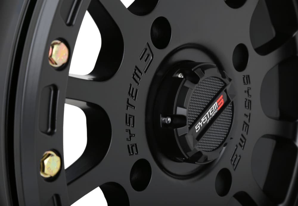 System 3 Matte Black SB-5 Beadlock & System 3 DX440 Offroad Wheel & Tire Kit