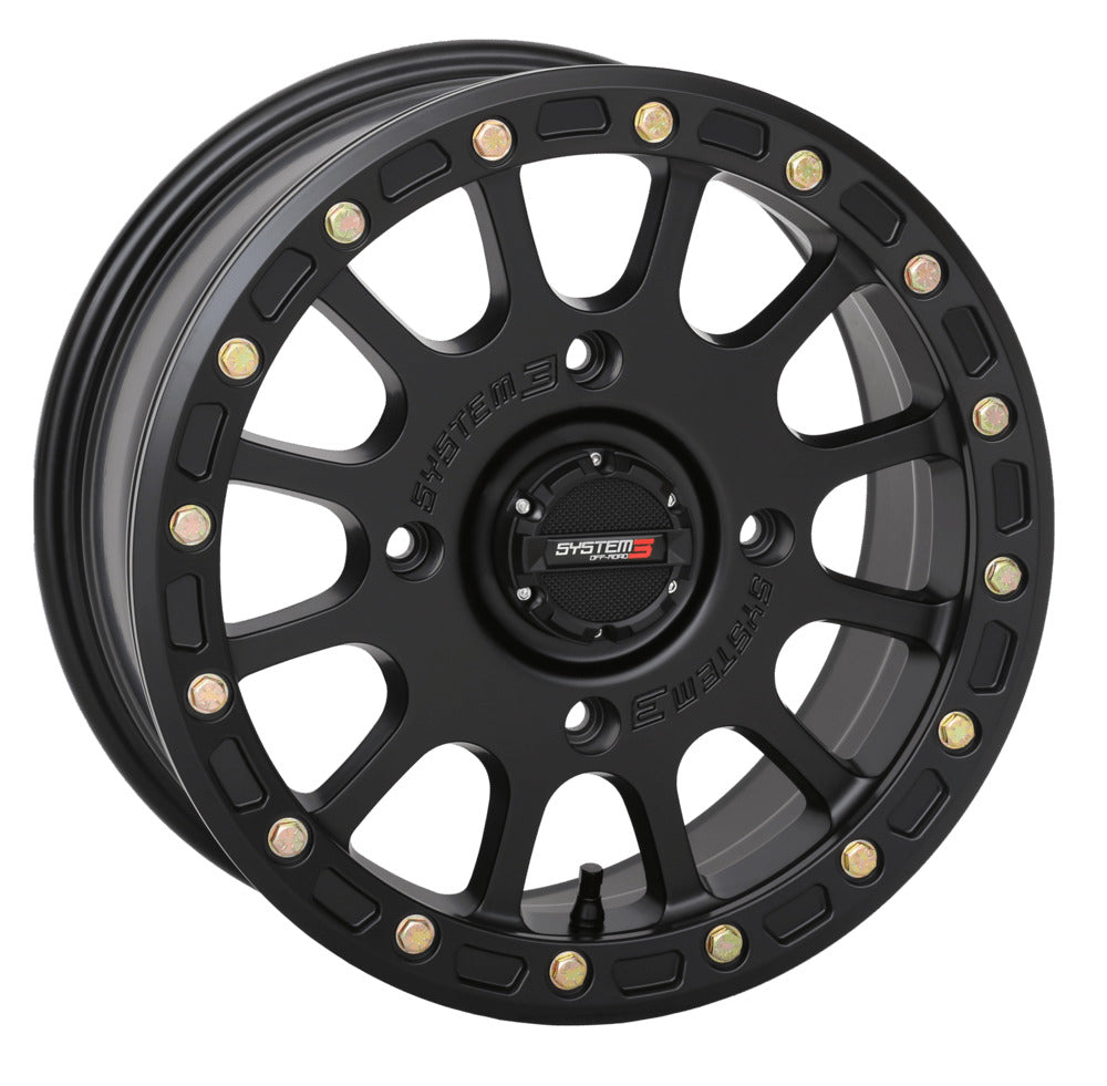 System 3 Matte Black SB-5 Beadlock & System 3 RC500S 8 Ply Rock Crawler Wheel & Tire Kit