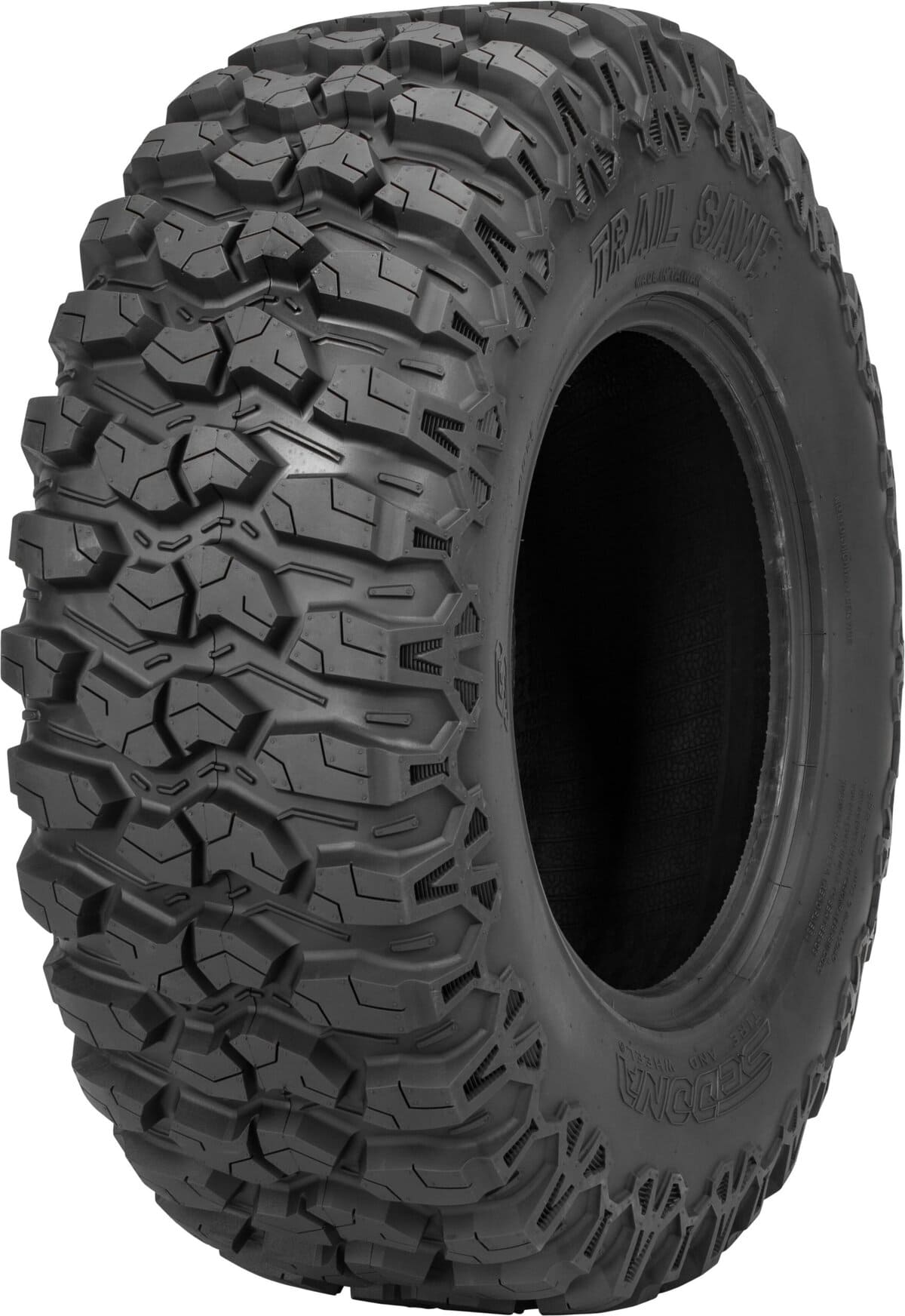 System 3 Matte Black SB-6 Beadlocks& Sedona Trail Saw Wheel & Tire Kit
