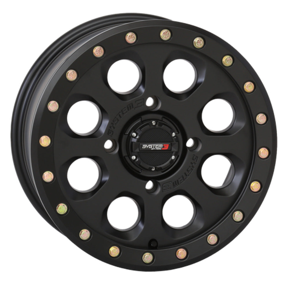 System 3 Matte Black SB-7 Beadlock & Atturo Trail Blade X/T Wheel & Tire Kit