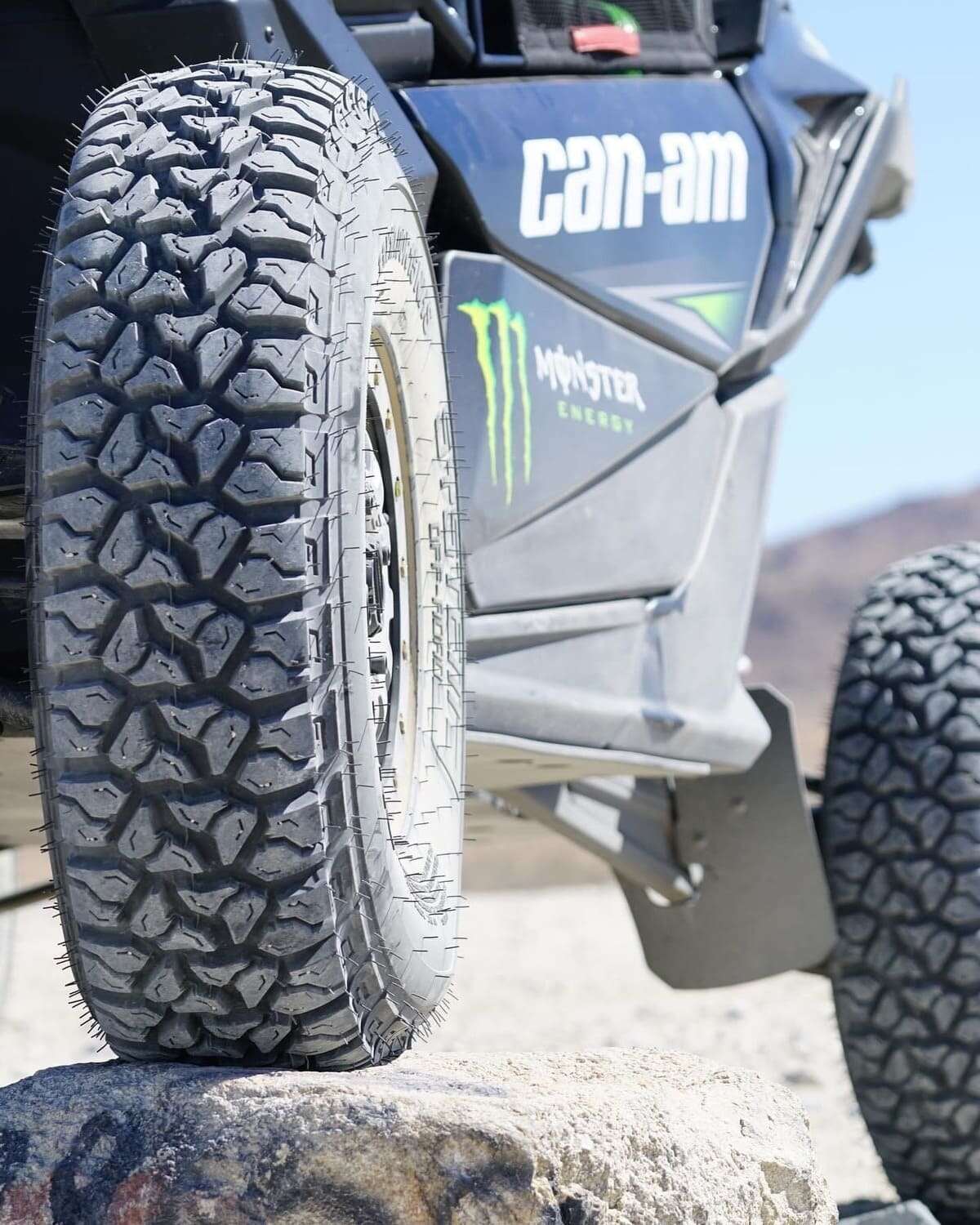 System 3 Matte Brushed Grey SB-8 Beadlock 5-Lug & System 3 DX440 Offroad Wheel & Tire Kit