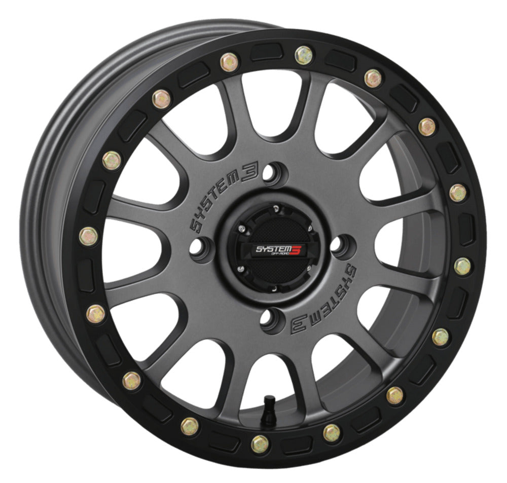 System 3 Matte Gunmetal SB-5 Beadlock & Atturo Trail Blade X/T Wheel & Tire Kit