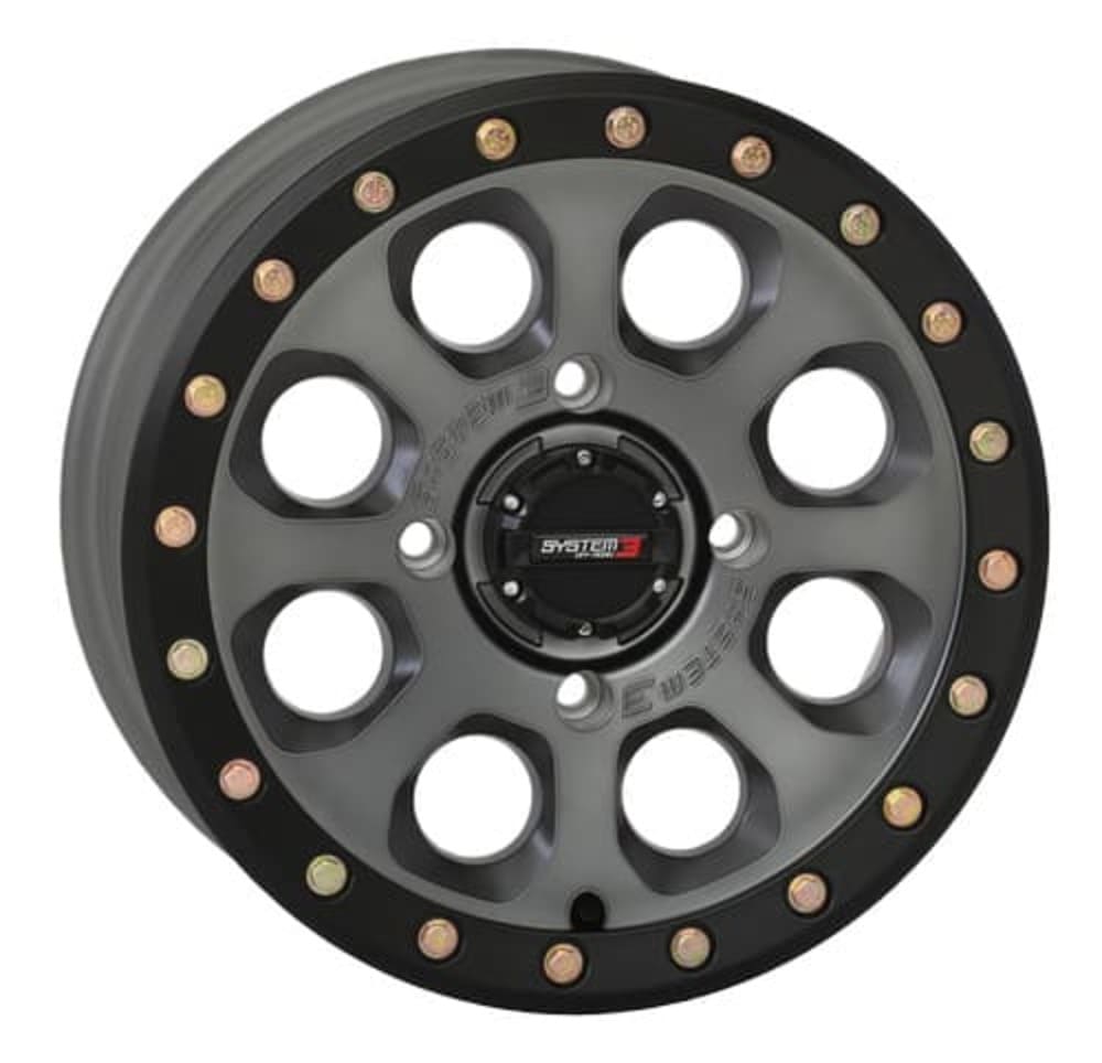 System 3 Titanium SB-7 Beadlock & Maxxis Radial Carnivore Wheel & Tire Kit