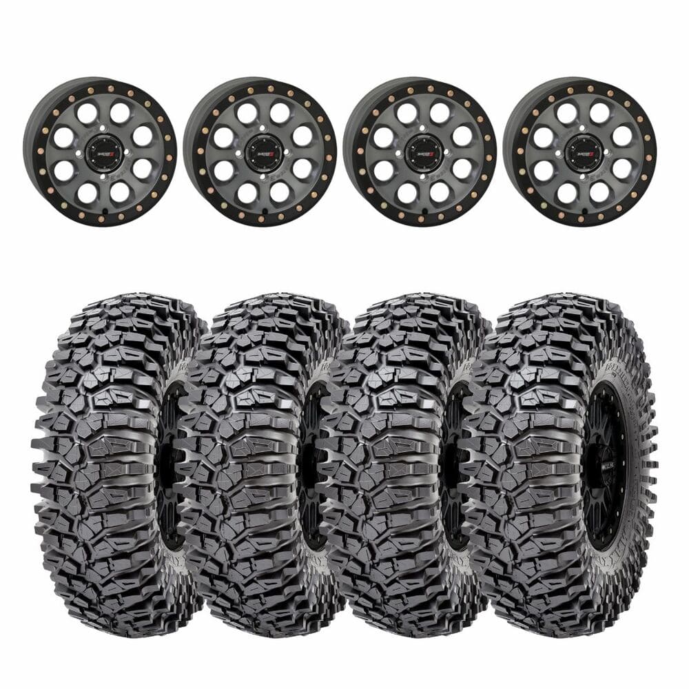 System 3 Titanium SB-7 Beadlock & Maxxis Radial Roxxzilla Wheel & Tire Kit