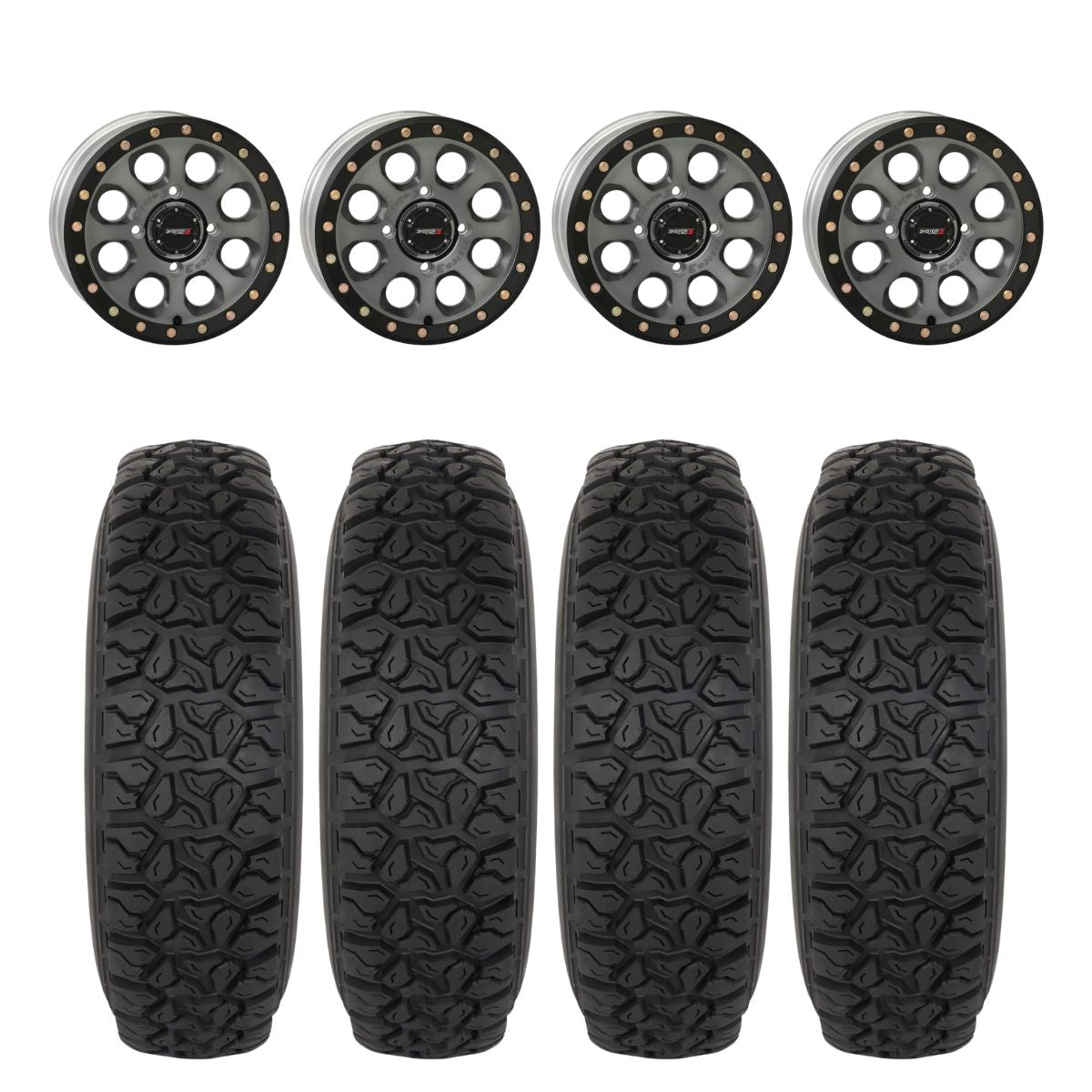 System 3 Titanium SB-7 Beadlock & System 3 DX440 Offroad Wheel & Tire Kit