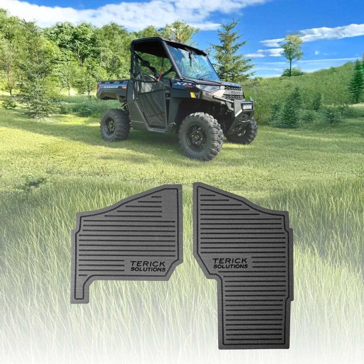 Terick Solutions '18+ Polaris Ranger XP 1000 Rubber Floor Mats