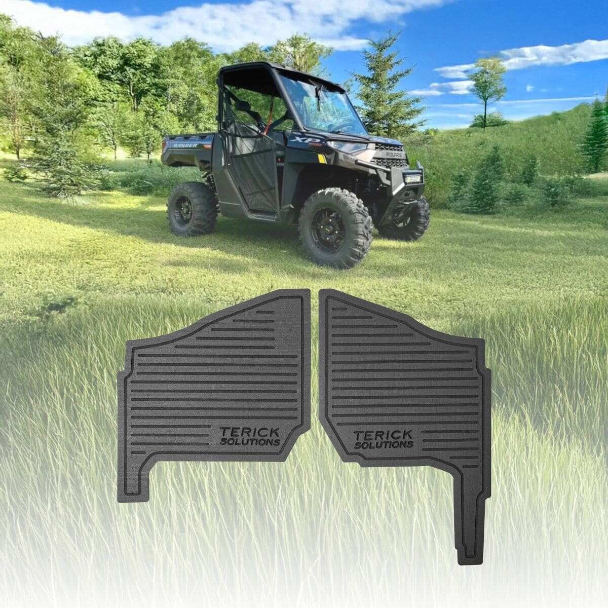 Terick Solutions '18+ Polaris Ranger XP 1000 Rubber Floor Mats