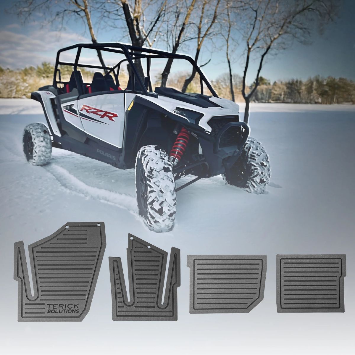 Terick Solutions '24+ Polaris RZR XP 1000 Rubber Floor Mats