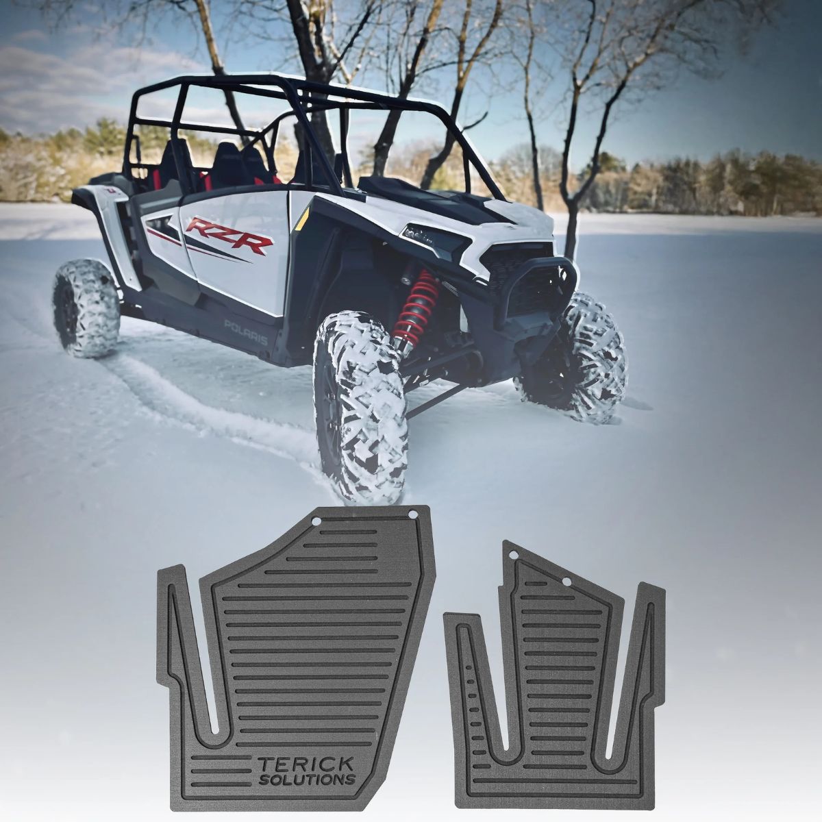 Terick Solutions '24+ Polaris RZR XP 1000 Rubber Floor Mats