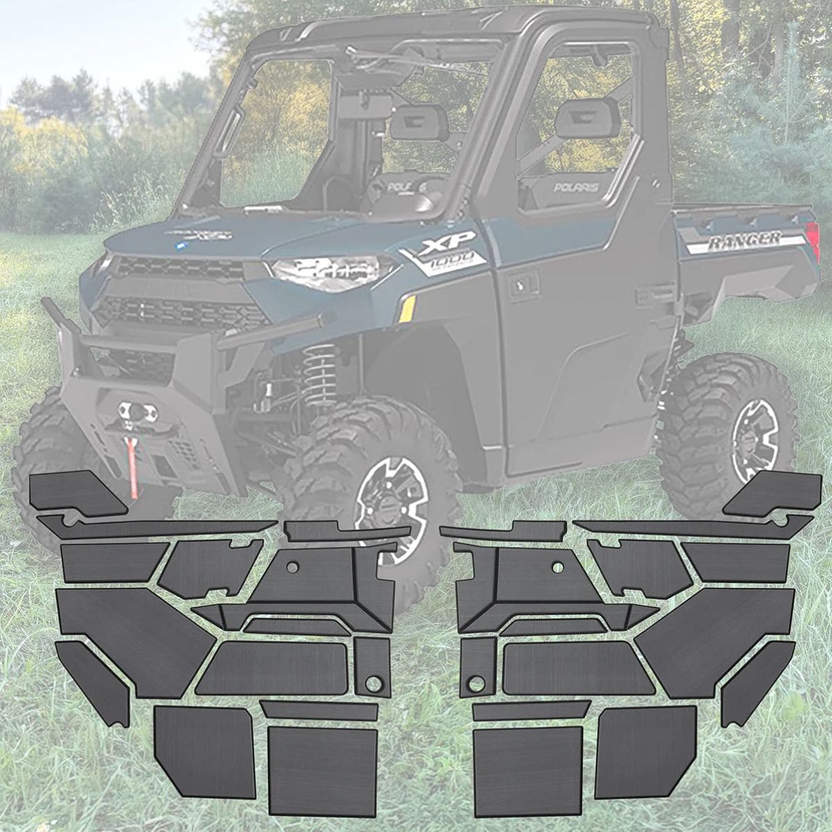 Terick Solutions Polaris Ranger XP 1000 EVA Foam Door Panel Kit