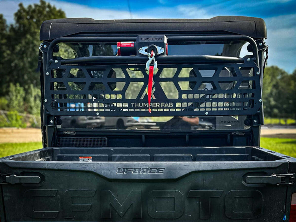 Thumper Fab CF Moto UForce 600 Winch Headache Rack
