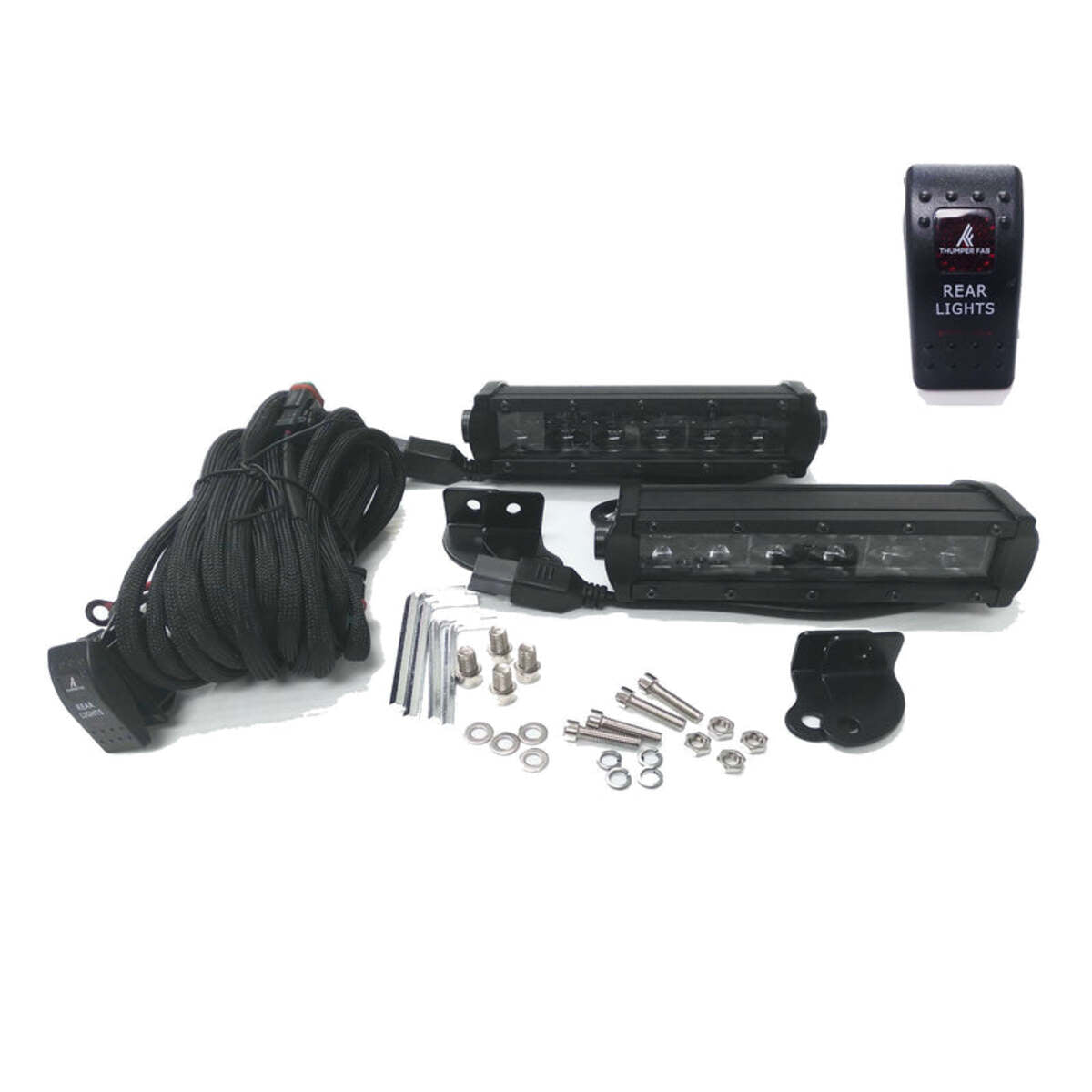 Thumper Fab Can-Am Defender Light Kit for ELITE Winch Ready Rear Bumper