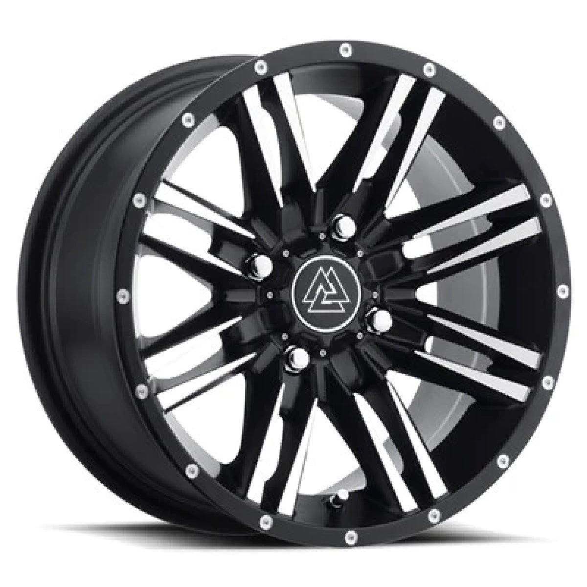 Thumper Fab Ironside ATV/UTV Wheels - Black/Machined