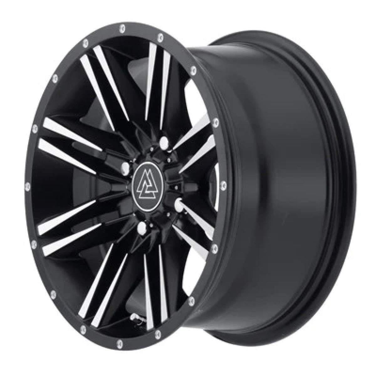 Thumper Fab Ironside ATV/UTV Wheels - Black/Machined