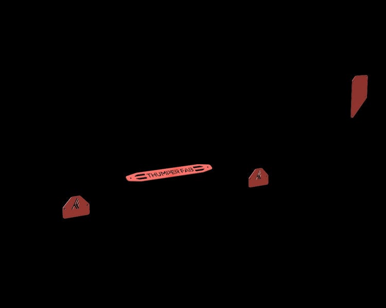 Thumper Fab Polaris RZR Pro XP/Pro R/Turbo R 2-Seat Rock Sliders