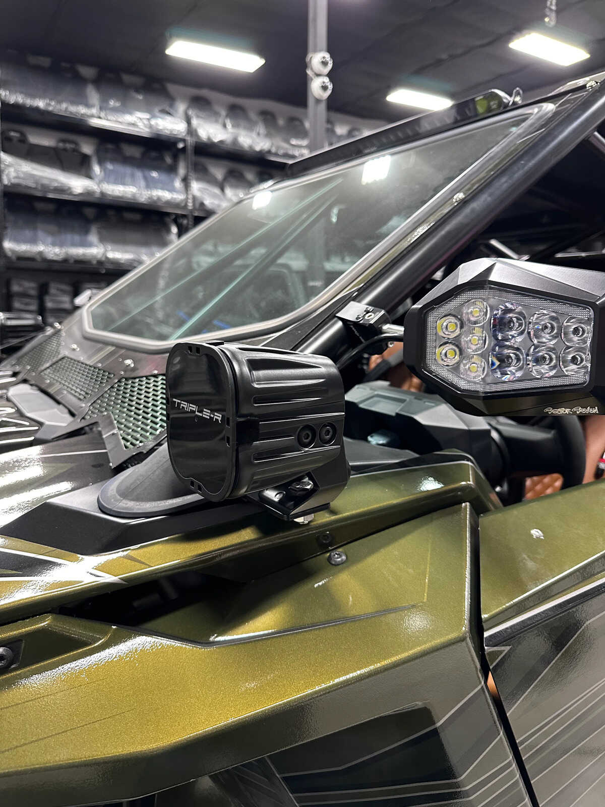 TMW Polaris RZR Pro R A-Pillar Bolt on Light Tabs