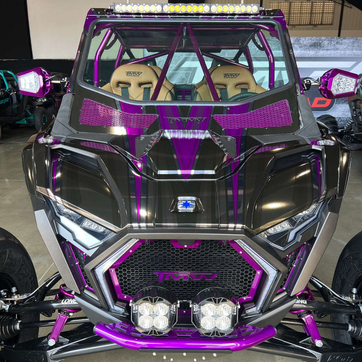 TMW Polaris RZR Turbo S Full Safety Glass Windshield