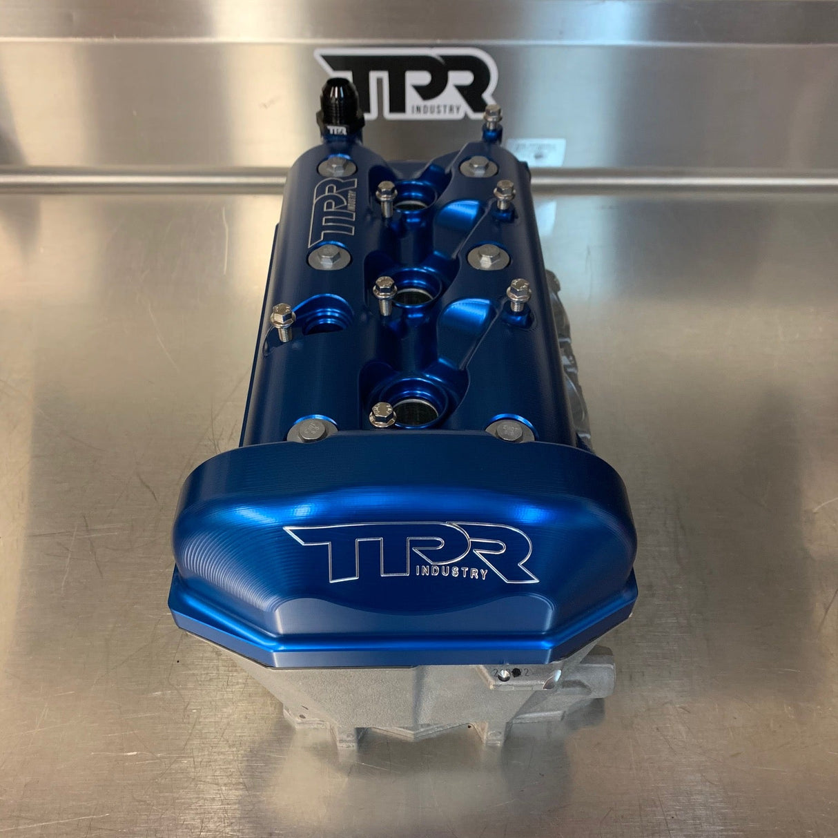 TPR Industry Billet Valve Cover X3 - Blue
