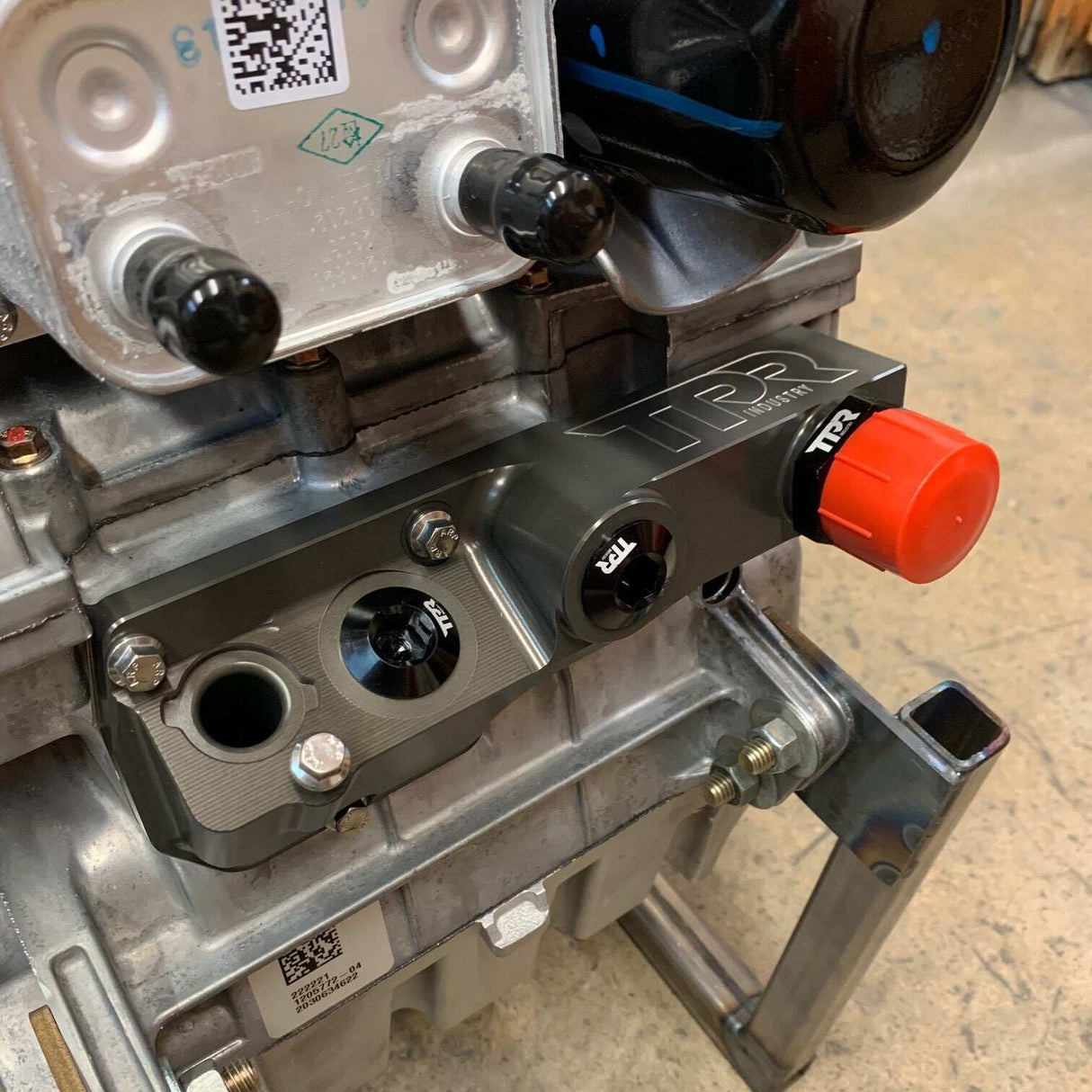 TPR Industry RZR Billet Breather Block - Hard Clear