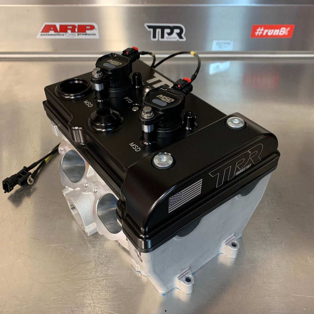 TPR Industry RZR Billet Valve Cover - Black