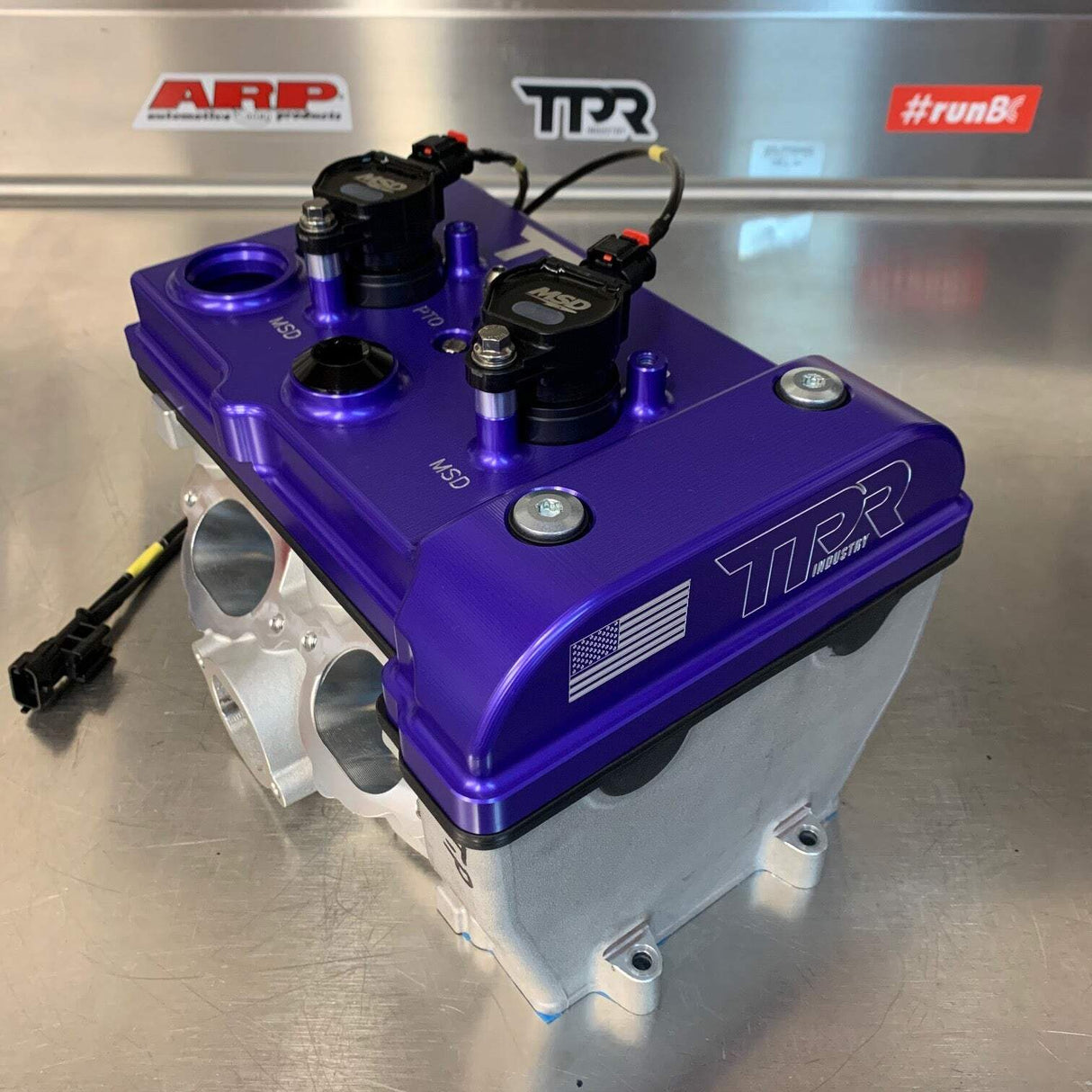 TPR Industry RZR Billet Valve Cover - Purple