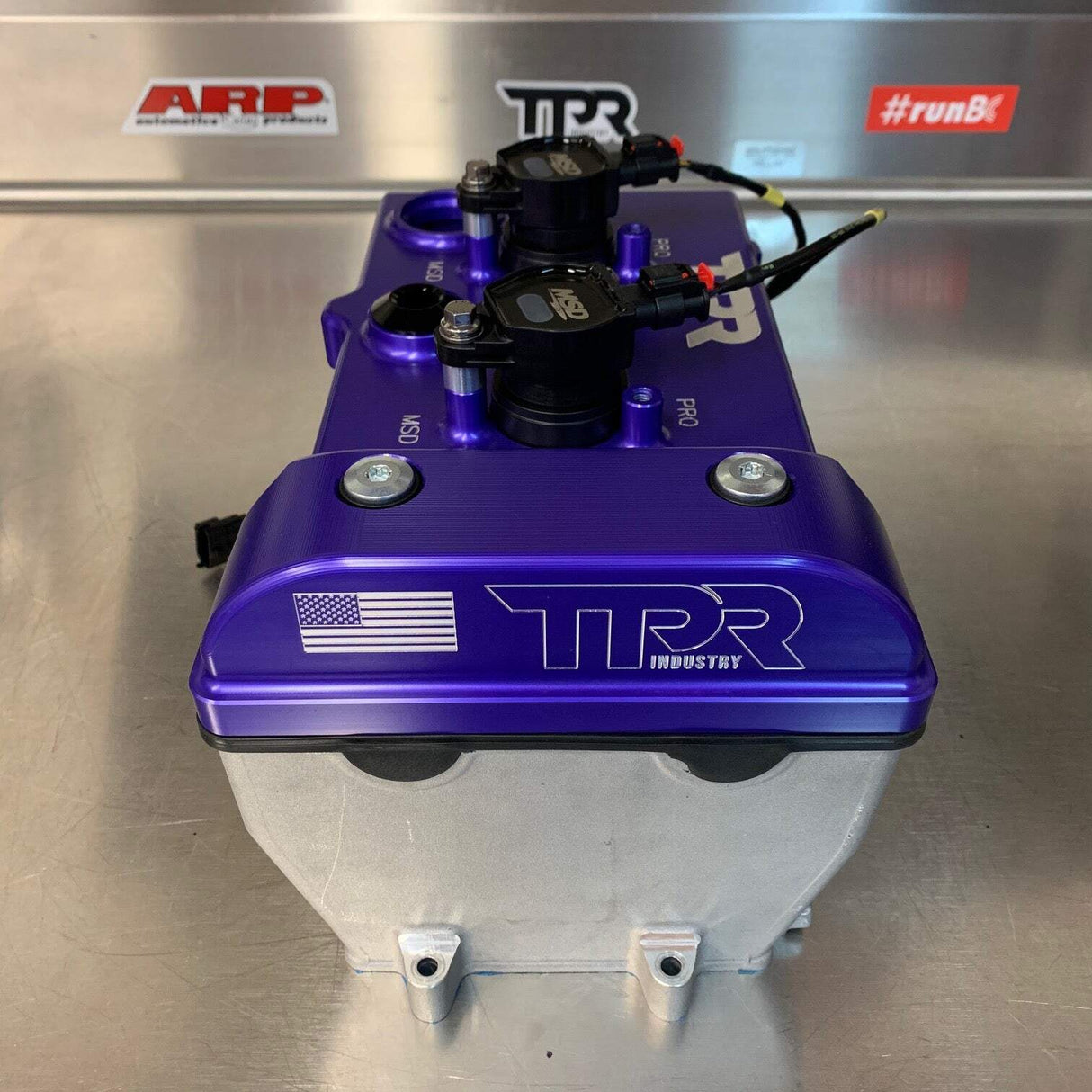 TPR Industry RZR Billet Valve Cover - Purple