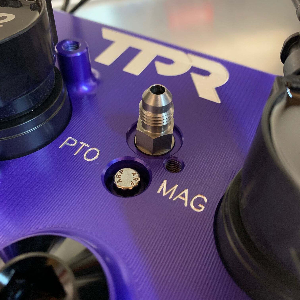 TPR Industry RZR Billet Valve Cover - Purple