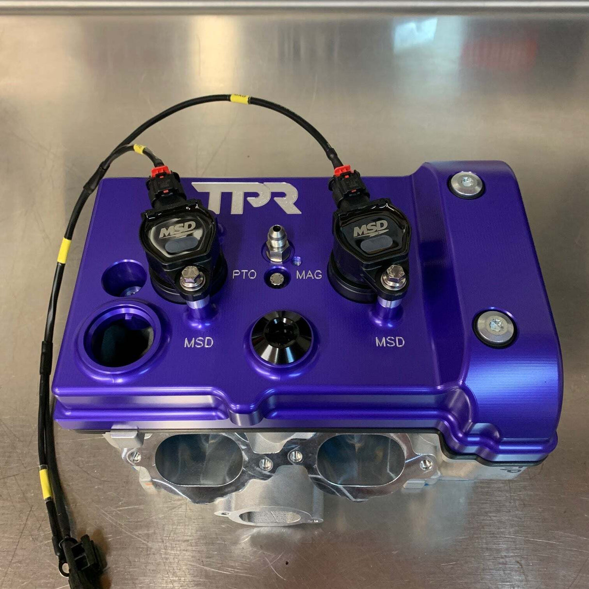 TPR Industry RZR Billet Valve Cover - Purple