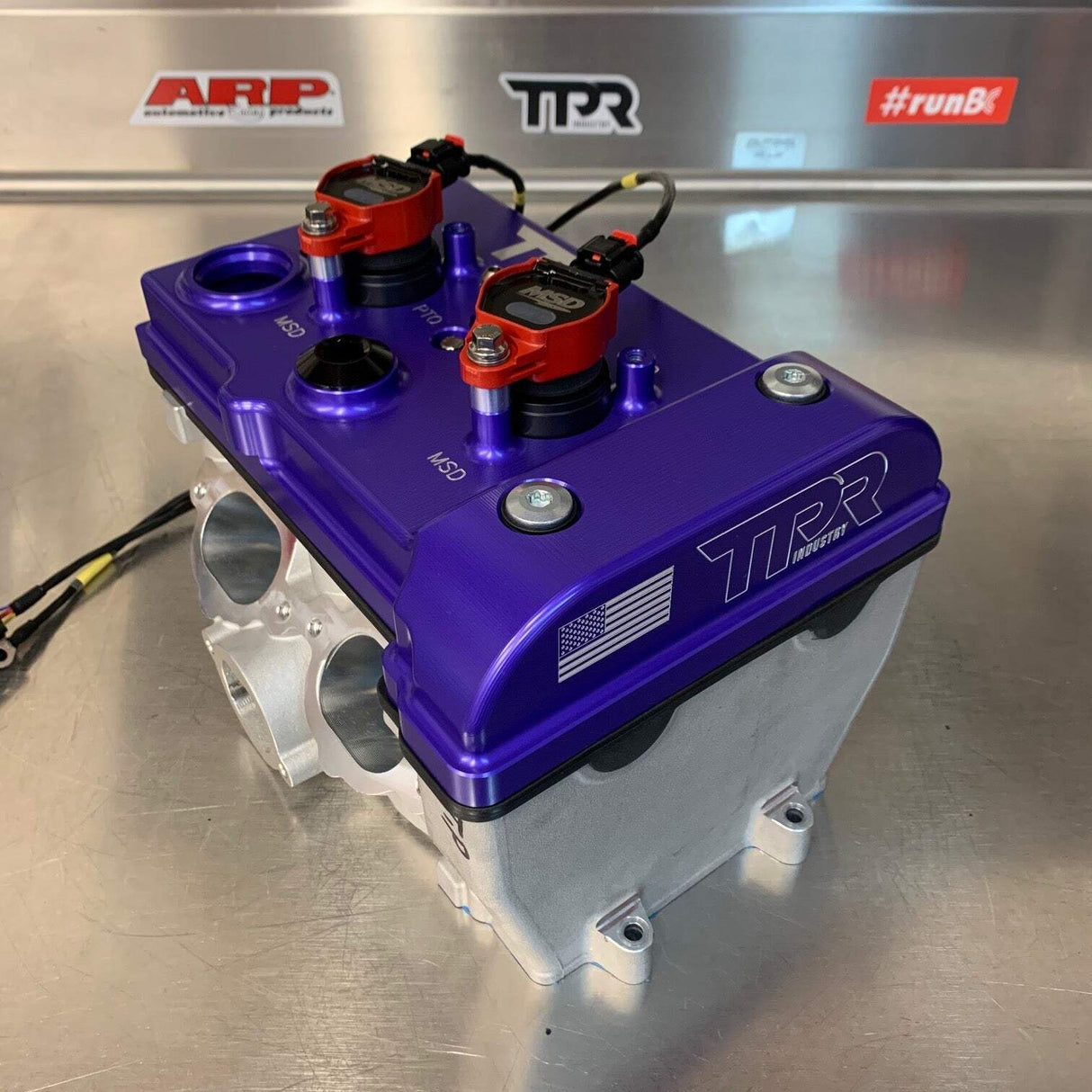 TPR Industry RZR Billet Valve Cover - Purple