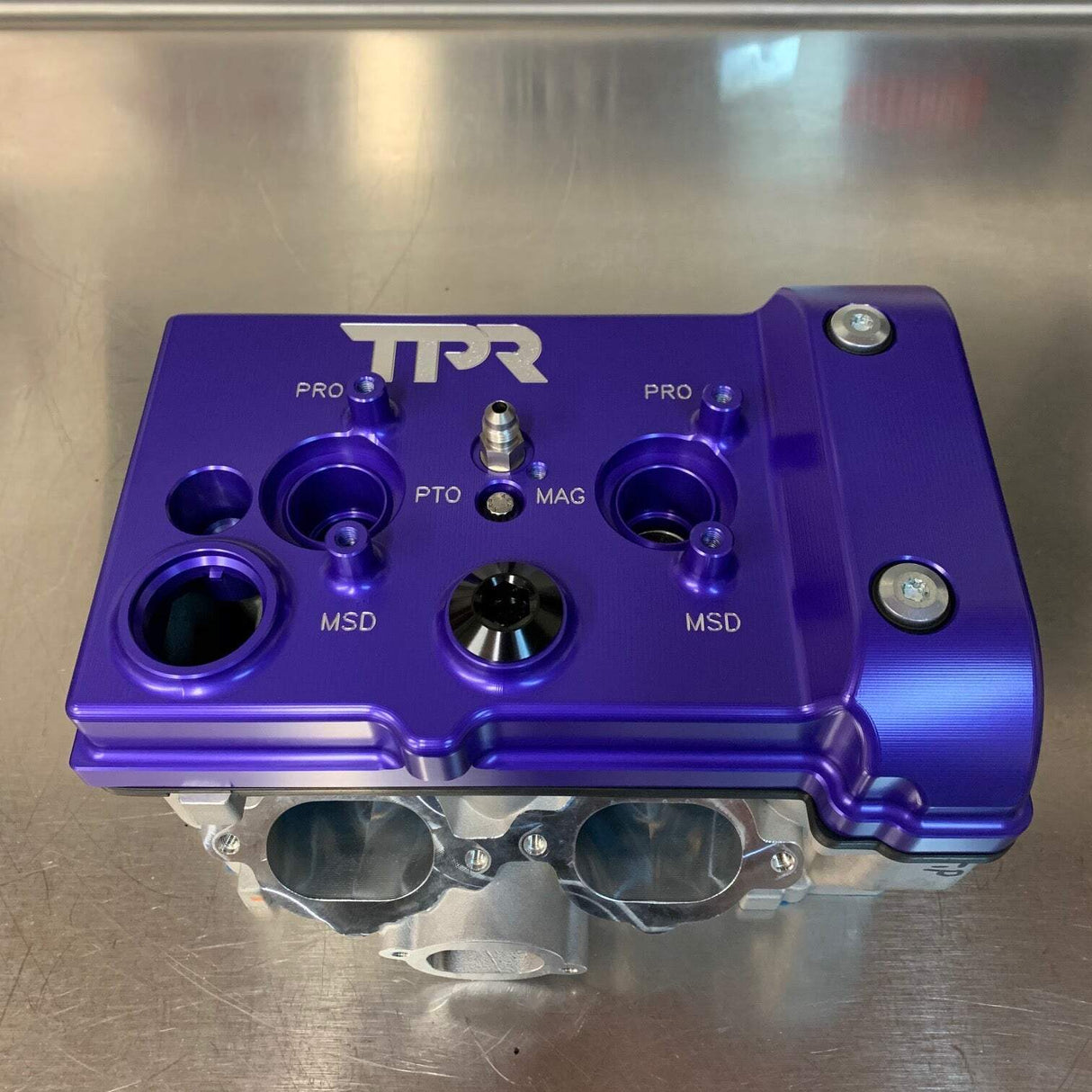 TPR Industry RZR Billet Valve Cover - Purple