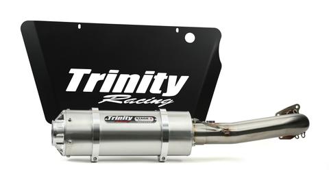 Trinity Racing RZR Turbo Stinger Exhaust - Brushed Stainless