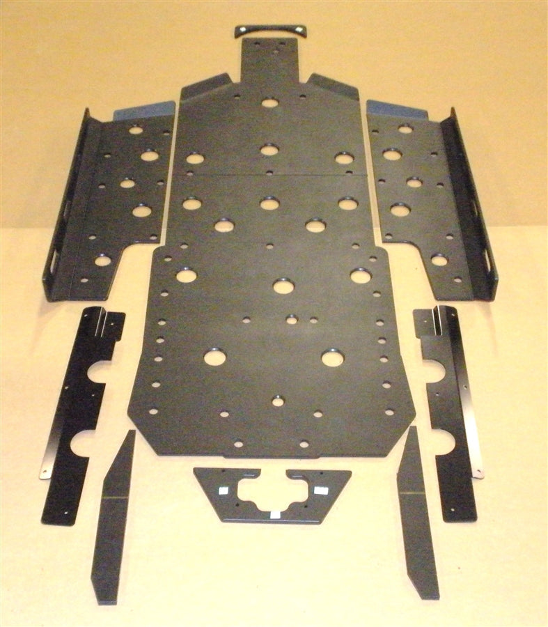 Trail Armor '11-'14 Polaris RZR XP 900 Full Skid Plates w/ Rear Coverage Extended Nerfs Slider