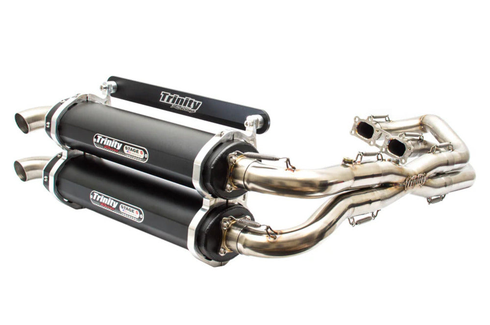 Trinity Racing '14-'23 Polaris RZR XP 1000 Full Exhaust System - Black