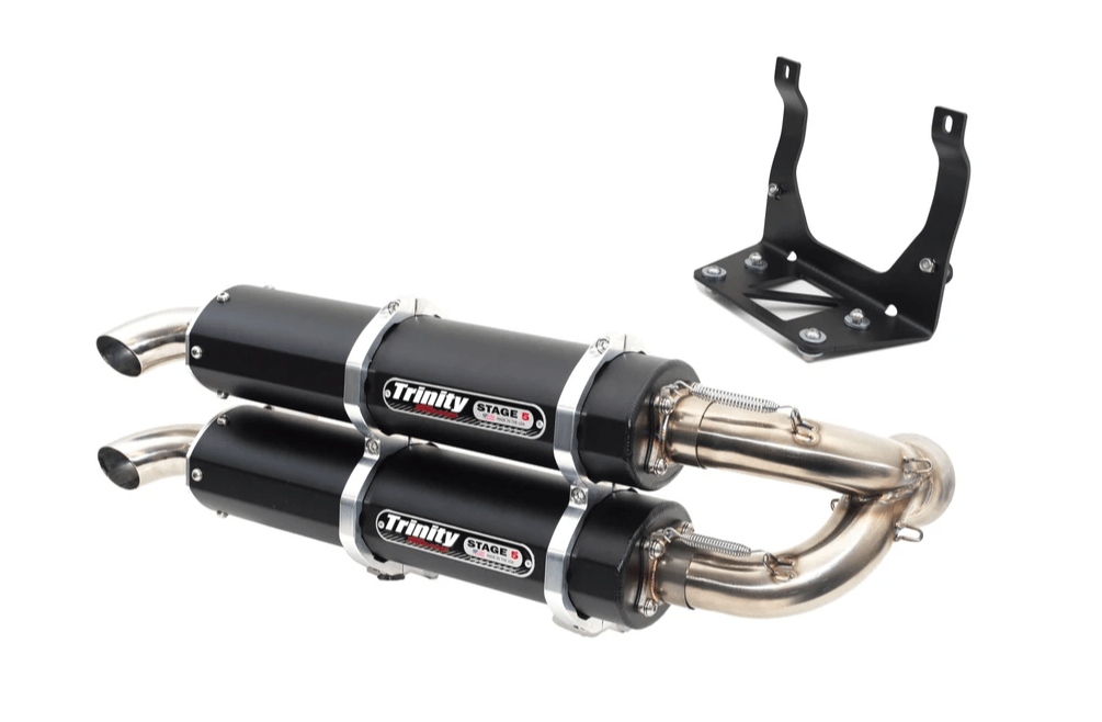 Trinity Racing Can-Am Maverick X3 Slip On Exhaust - Black