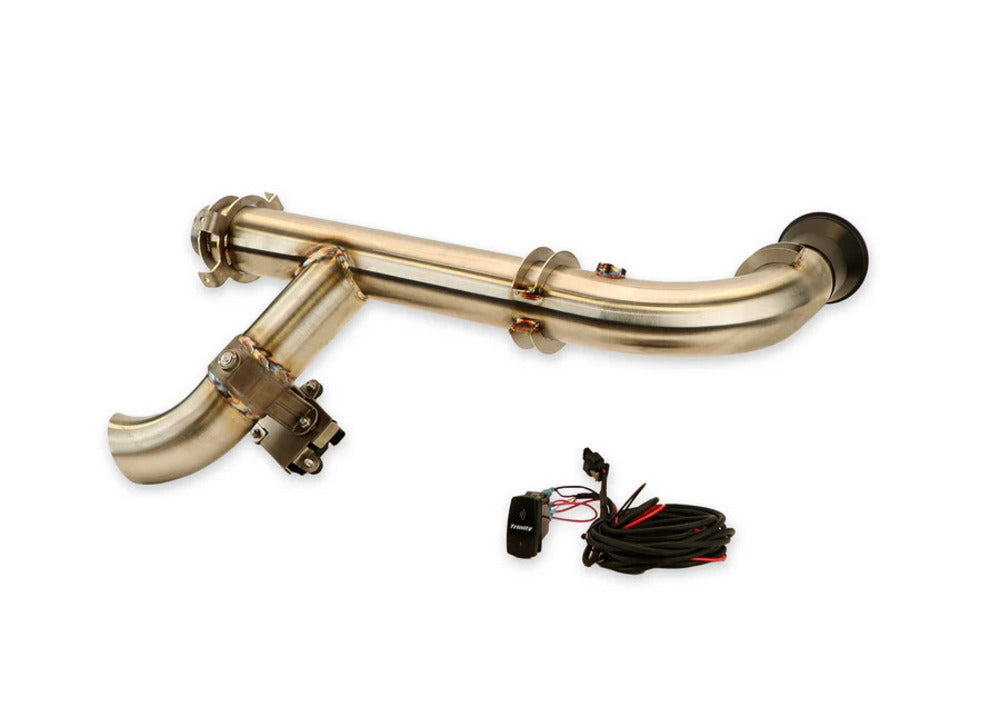 Trinity Racing Can-Am Maverick X3 Side Piece Header Pipe w/Electronic Cutout