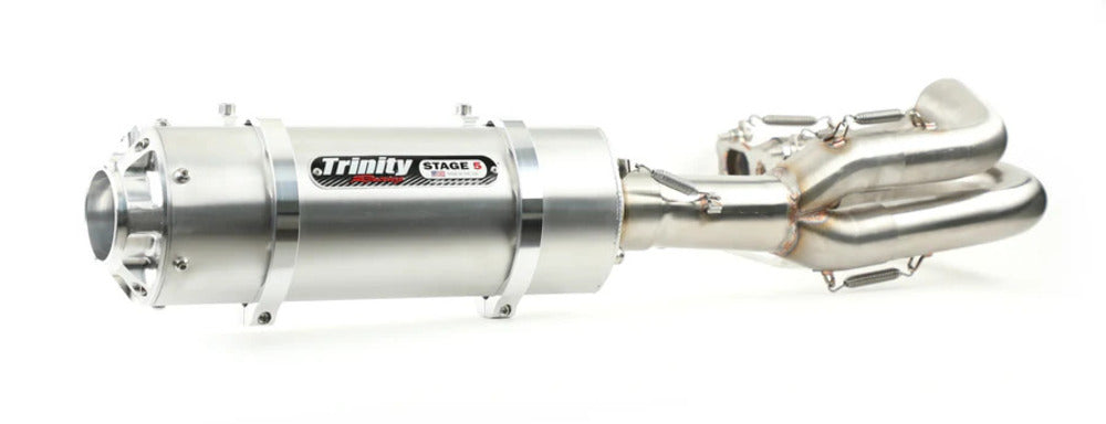 Trinity Racing Kawasaki KRX 1000 Brushed Stainless Steal Full Exhaust System