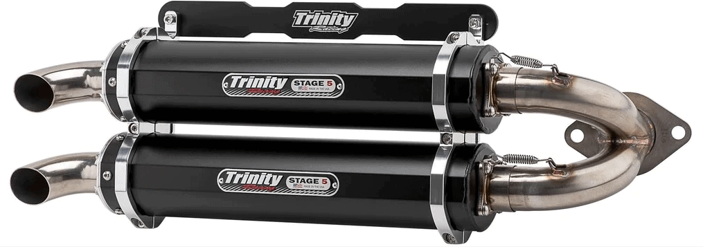 Trinity Racing Polaris RZR RS1 Slip-On Exhaust - Black