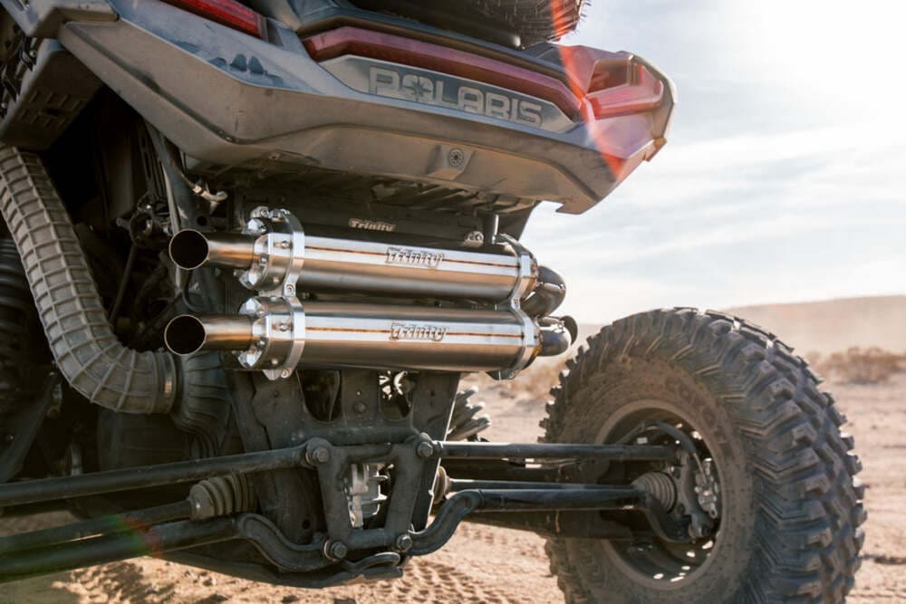 Trinity Racing Polaris RZR Turbo/S Stainless Steel Full Exhaust System