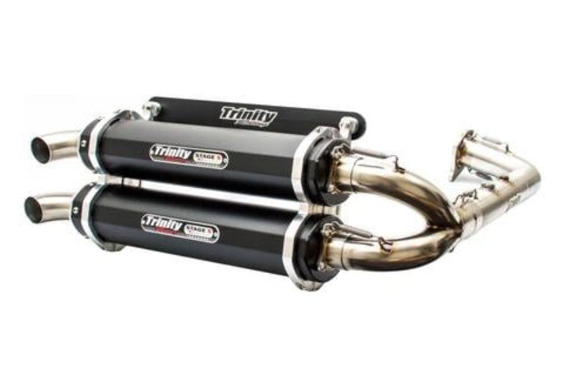 Trinity Racing Polaris RZR XP Turbo/S Full Exhaust System - Black