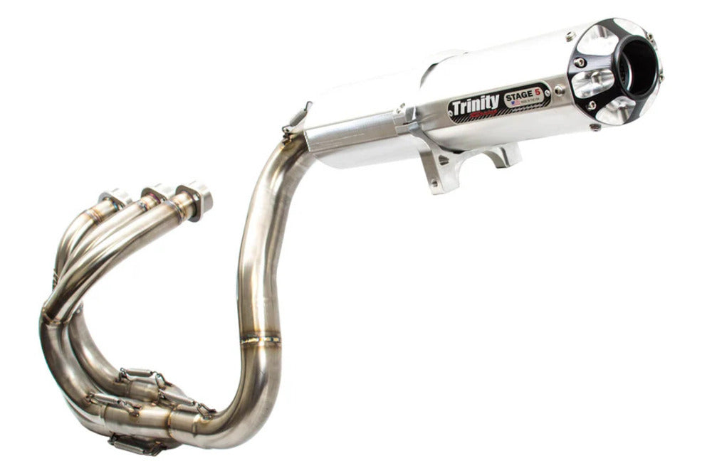 Trinity Racing Yamaha YXZ 1000R Full Exhaust System - Brushed