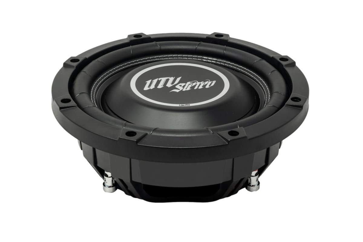 UTV Stereo '17+ Can-Am Maverick X3 Rear Low-Profile Passenger Side 10" Subwoofer Enclosure - Unloaded