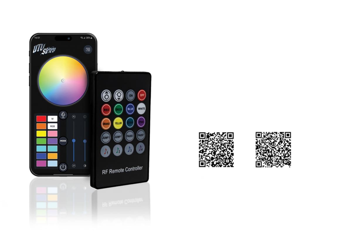 UTV Stereo 6.5" RGB LED Speaker Rings - Pair