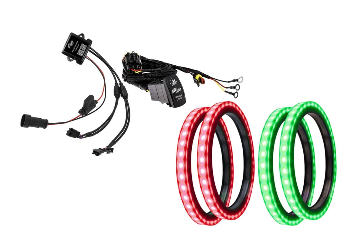 UTV Stereo 6.5" RGB LED Speaker Rings - Pair