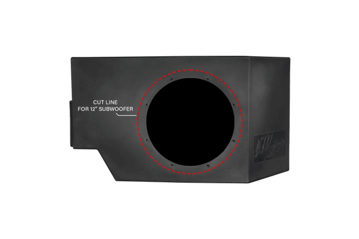 UTV Stereo Can-Am Defender 1000W Single Driver Side 10" Subwoofer Kit