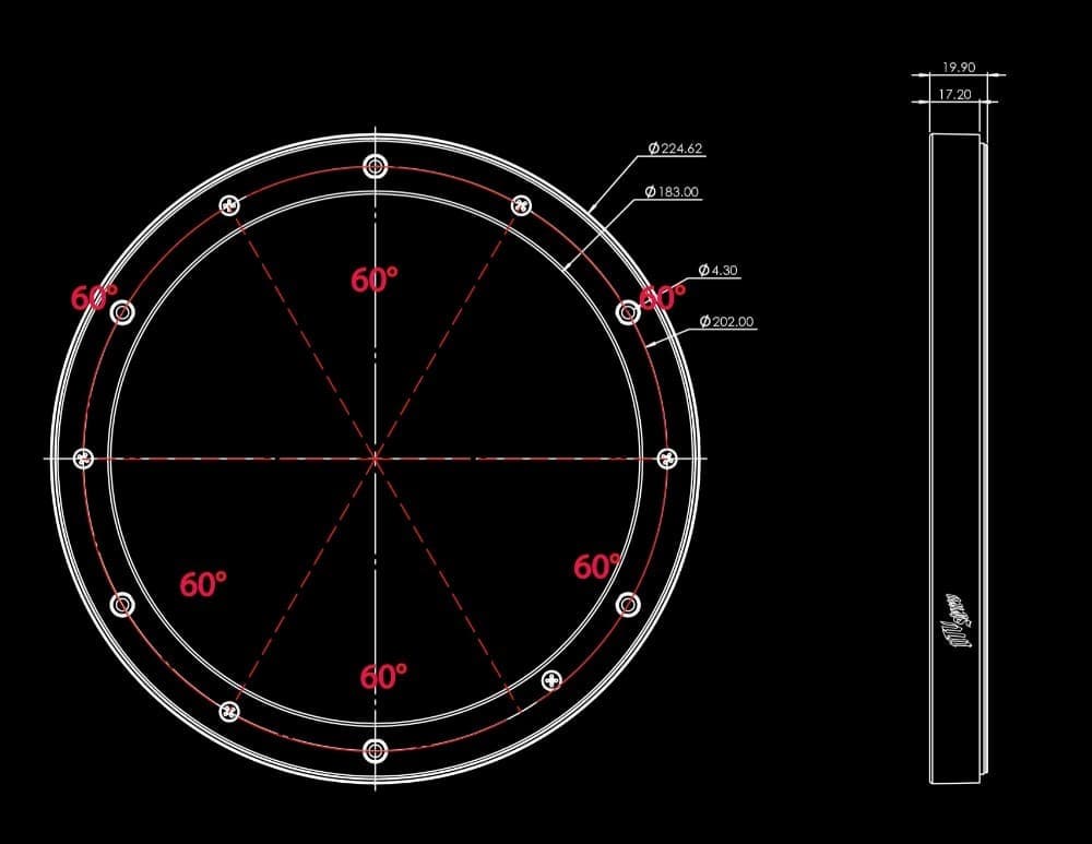 UTV Stereo 8" RGB LED Speaker Rings - Pair