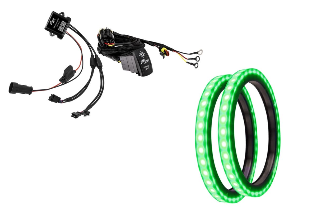 UTV Stereo 8" RGB LED Speaker Rings - Pair