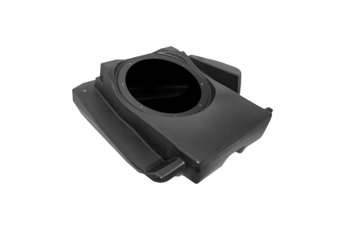UTV Stereo Can-Am Maverick R 10" Front Driver Unloaded Subwoofer Enclosure - 4 Seat Models