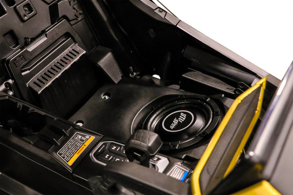 UTV Stereo Can-Am Maverick R 10" Front Passenger Subwoofer Enclosure - Unloaded